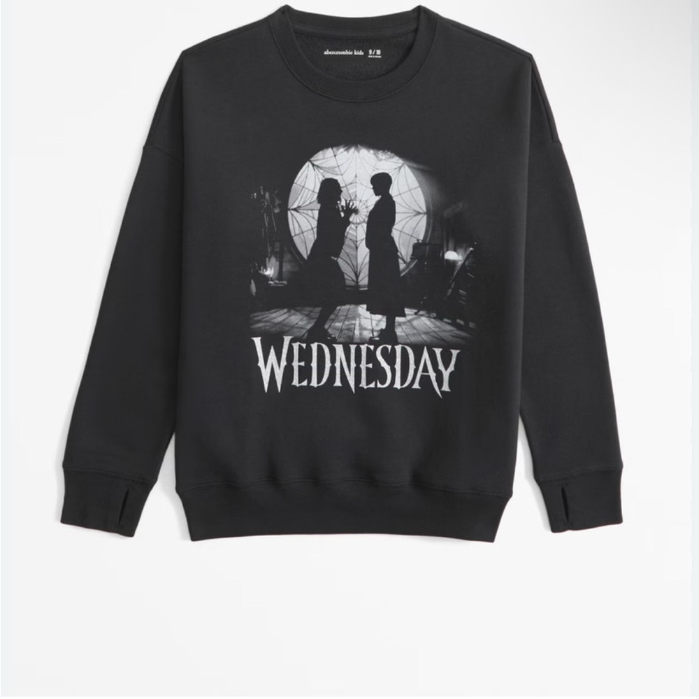 Abercrombie kids Wednesday Graphic Sweater